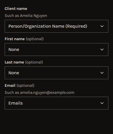 Import clients with a Karbon file chosen: the columns it matched