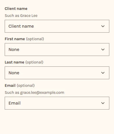 Import clients with a MYOB Practice file chosen: the columns it matched