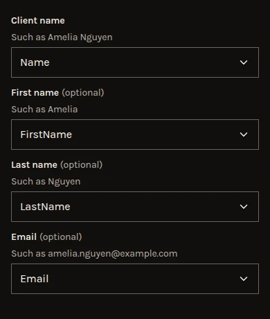 Import clients with a Xero Practice Manager file chosen: the columns it matched