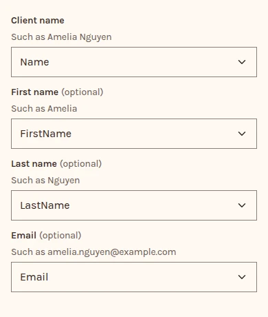 Import clients with a Xero Practice Manager file chosen: the columns it matched